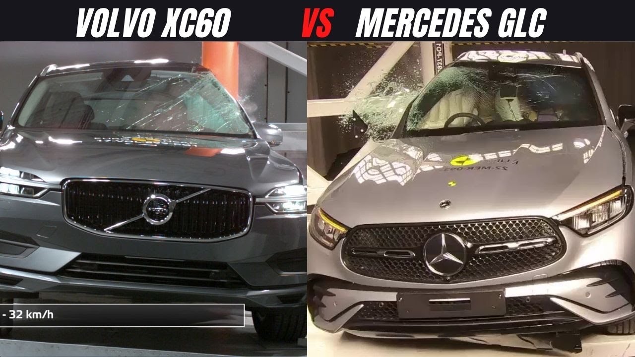 Mercedes-Benz GLC 2024 года против Volvo XC60 2024 года: сравнение краш-тестов Euro NCAP