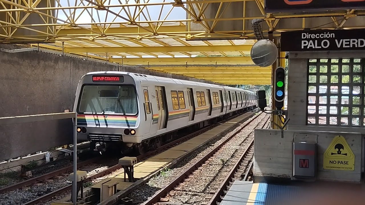 Metro De Caracas Linea 1 Alstom S8 En La Estación Caño Amarillo Sin Servicio Comercial