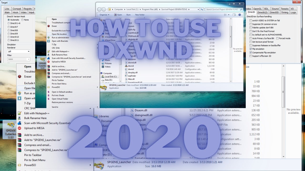 How to Windowmode all games 2020 PC using ♪DXwnd♪