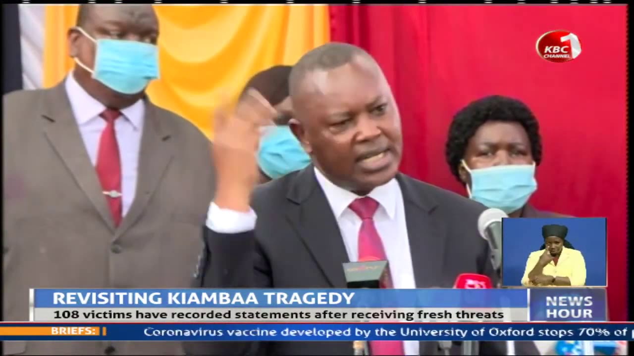 Kinoti promises justice as post-election violence victims record statements at DCI