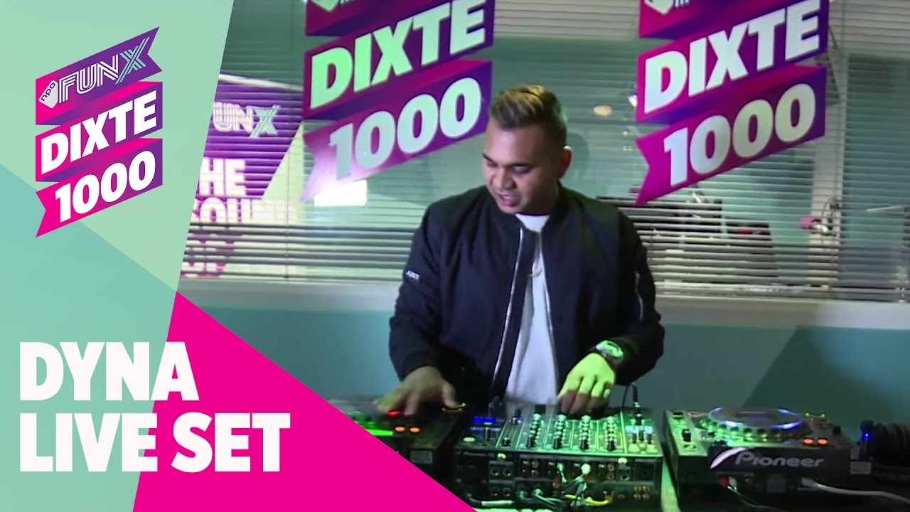 DJ Dyna doet liveset tijdens DiXte 1000