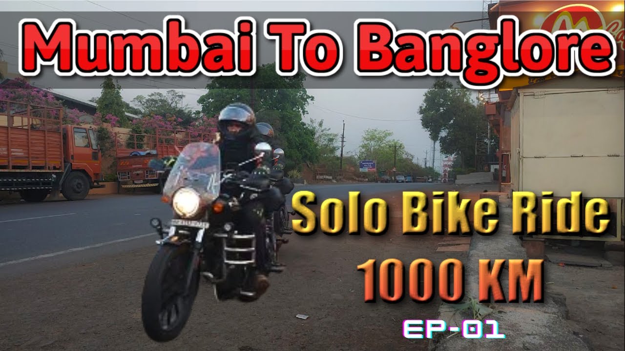 Mumbai to Bangalore | solo bike ride | 1000 Km in one day | meteor 350 ep-01 #meteor350 #motovlog