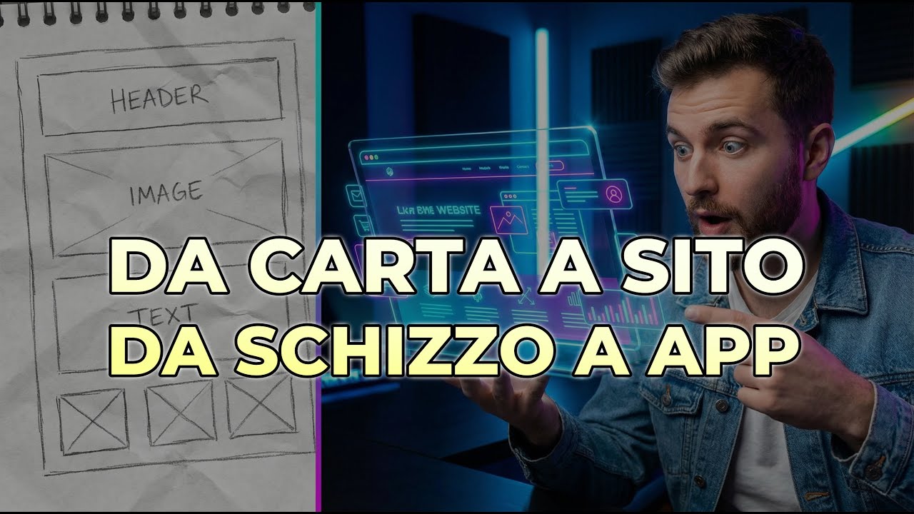 Tutorial completo di Google Stitch: Disegna Siti Web e App da prompt, Schizzi e Screenshot con la AI