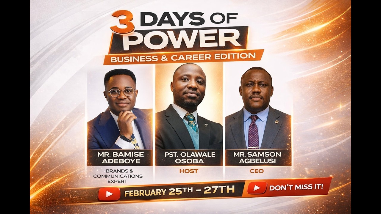 DAY 3 || FEBRUARY 3 DAYS OF POWER || BUSINESS AND CAREER EDITION