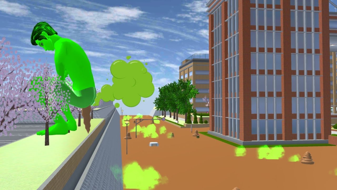 Kota Sakura Banjir Eek 💩🤣 Gara-gara Taiga Jadi Hulk 🤣 Sakura School Simulator