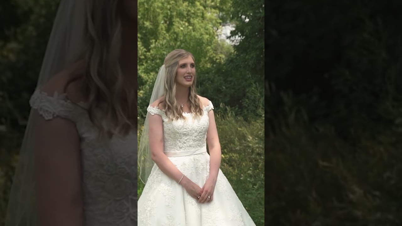 Color Blind Groom Sees Color For First Time || Emotional Wedding First Look #shorts