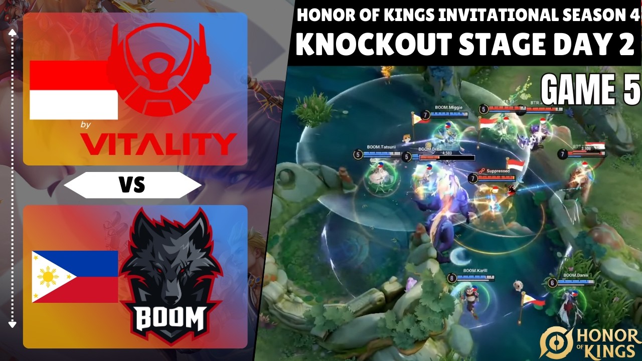 🇮🇩 Bigetron by Vitality VS BOOM Esports 🇵🇭 | GAME 5 | HIGHLIGHTS | KSI4 | Knockout Stage Day 2