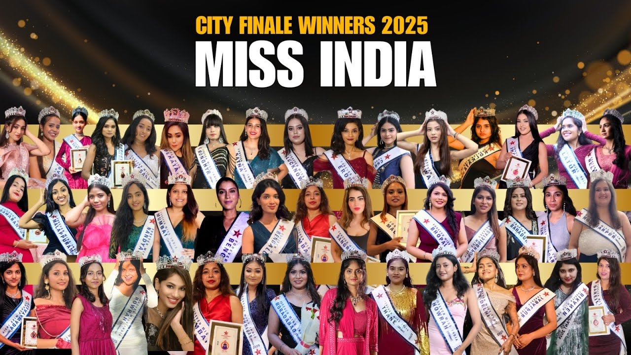 Miss India 2025 👑 | City Winners | Runner ups | Crowning celebration 