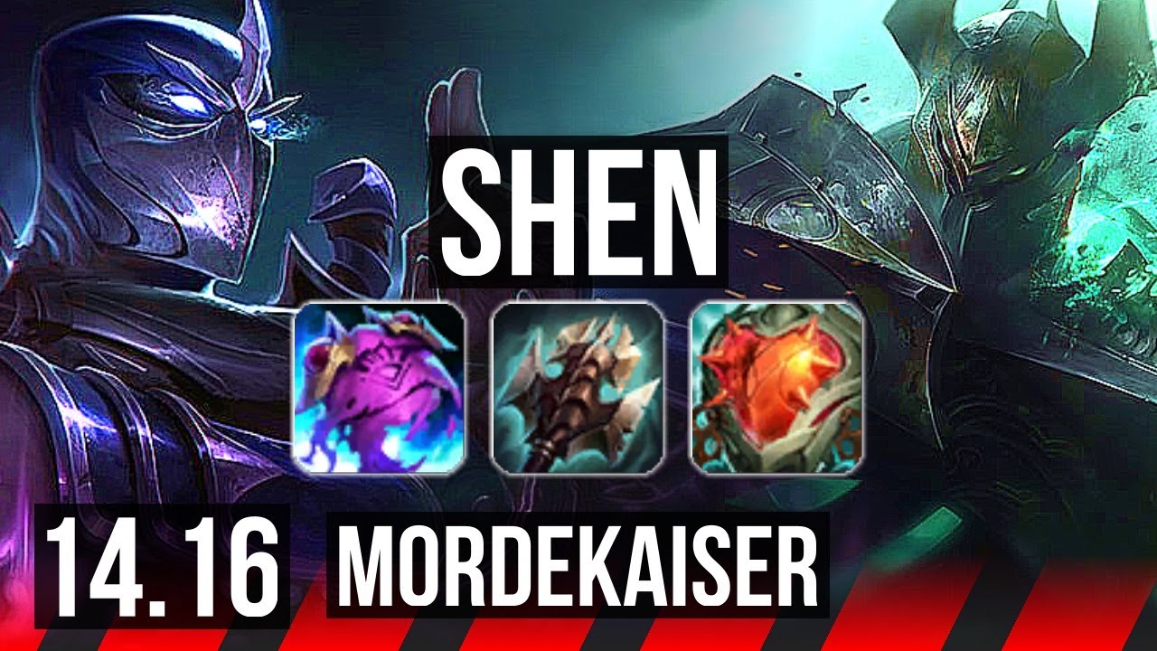 SHEN vs MORDEKAISER (TOP) | 8k comeback | EUW Diamond | 14.16