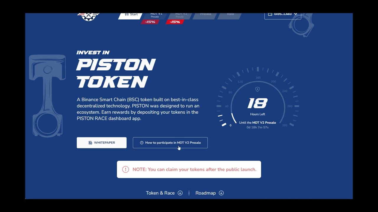 How to Piston token presale