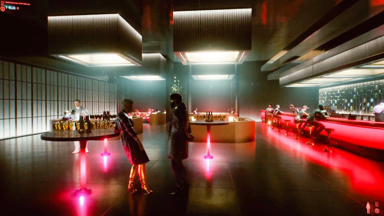 Cyberpunk 2077 - Konpeki Plaza Bar Ambiance (busy, talking, dishes)