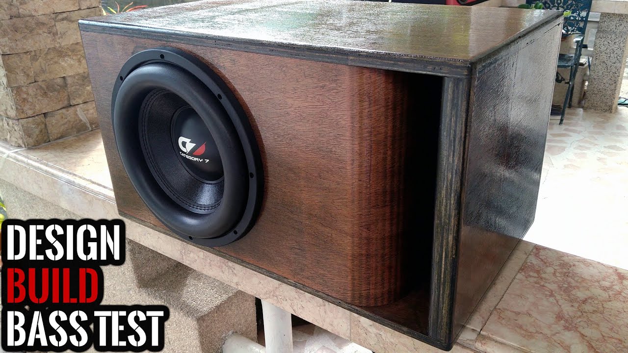 How to Make a Kerfed Stained Plywood Subwoofer Box