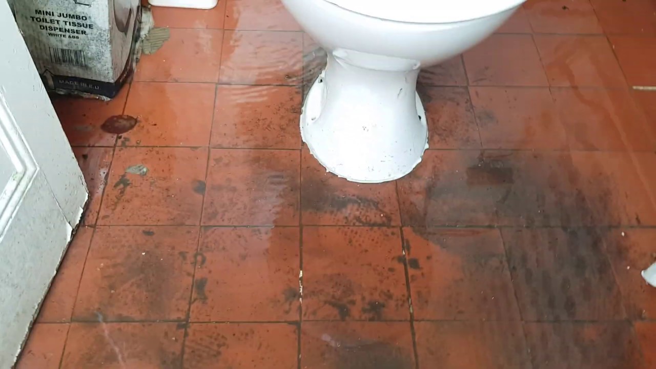Toilet overflowing and flooding
