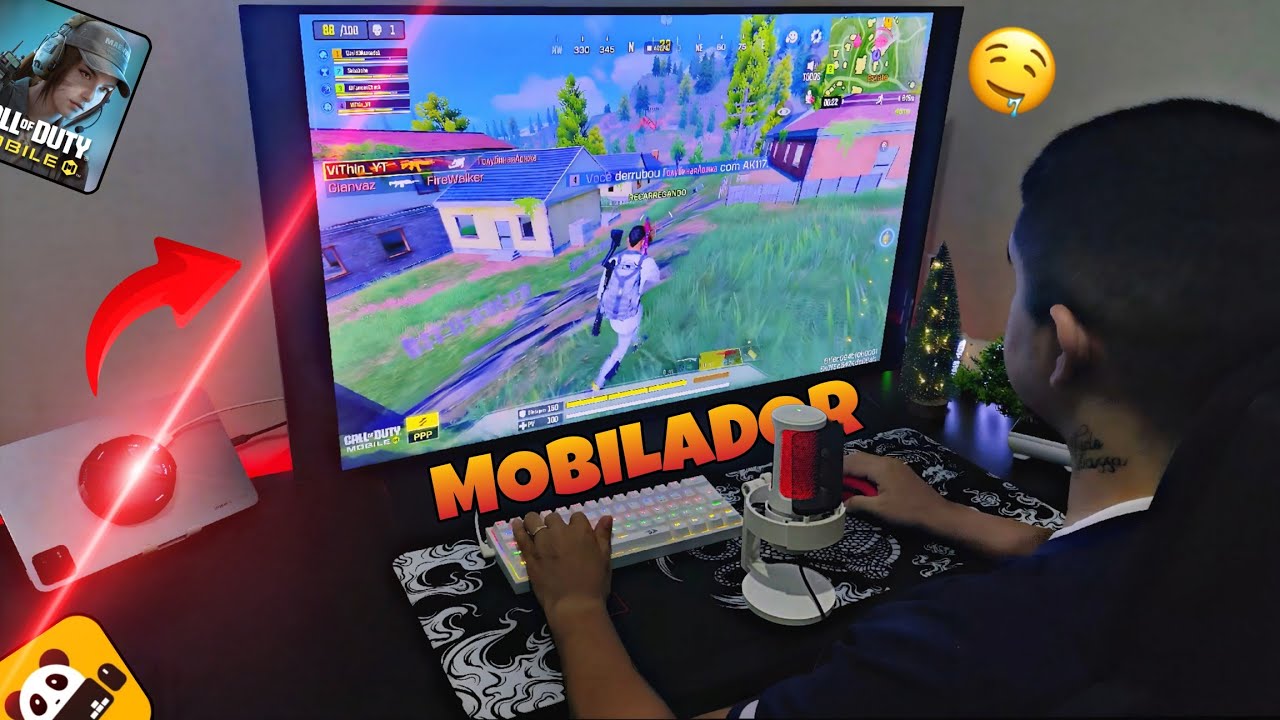 COD MOBILE no GG MOUSE PRO - XIAOMI PAD 6 ESPELHANDO a TELA ✅🖱️⌨️