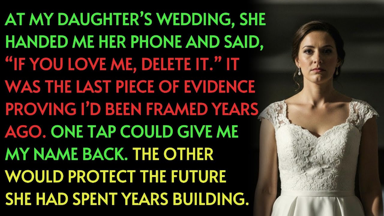 At my daughter’s wedding, she handed me her phone and said, “If you love me, delete it.”