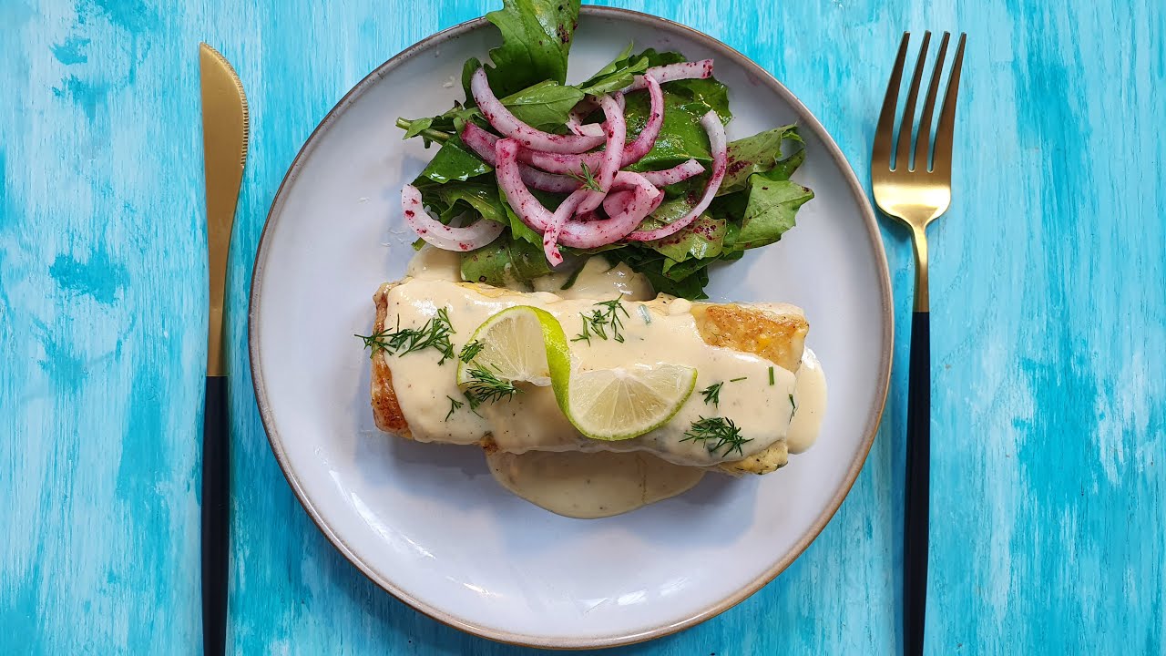 fillet fish recipe  سمك فيليه ب الوايت صوص علي طريقة اشهي المطاعم