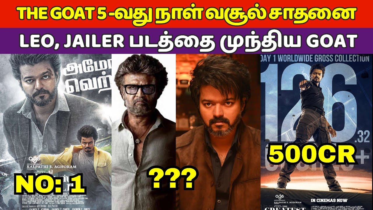The Goat 5 Day Box Office Collection Tamil, Thalapathy Vijay, Venkat Prabhu, The Goat Collection
