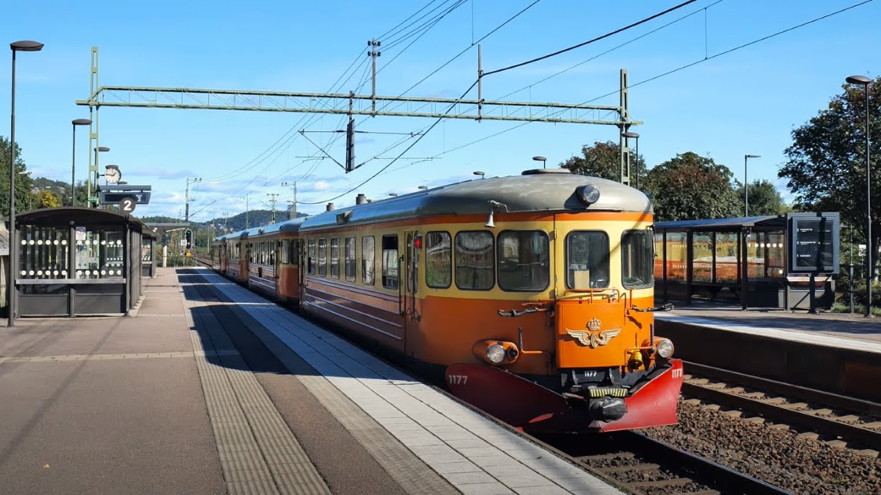 Oväntat Besök på Partille Station av Svenska Motorvagnsklubbens Rälsbussar - Sep 2022 - 4k60