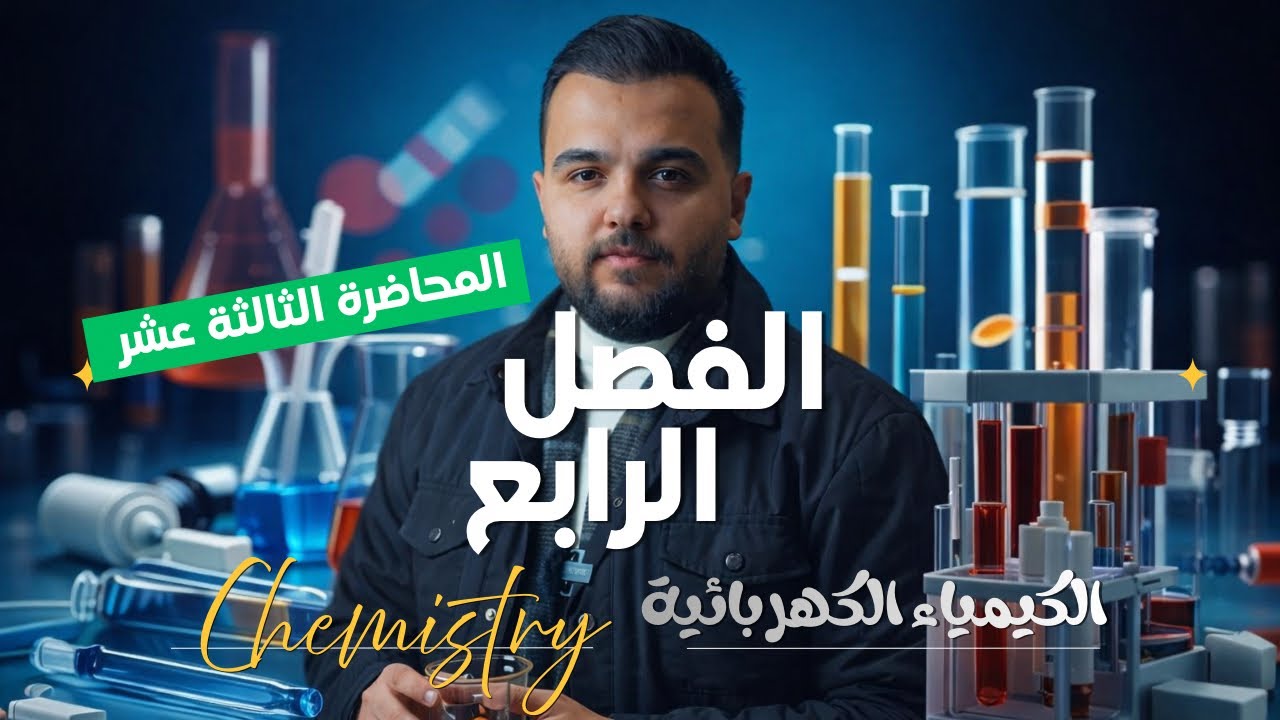 كيمياء السادس العلمي | الفصل الرابع | المحاضرة 13 (الخلايا الالكتروليتية) | 2026
