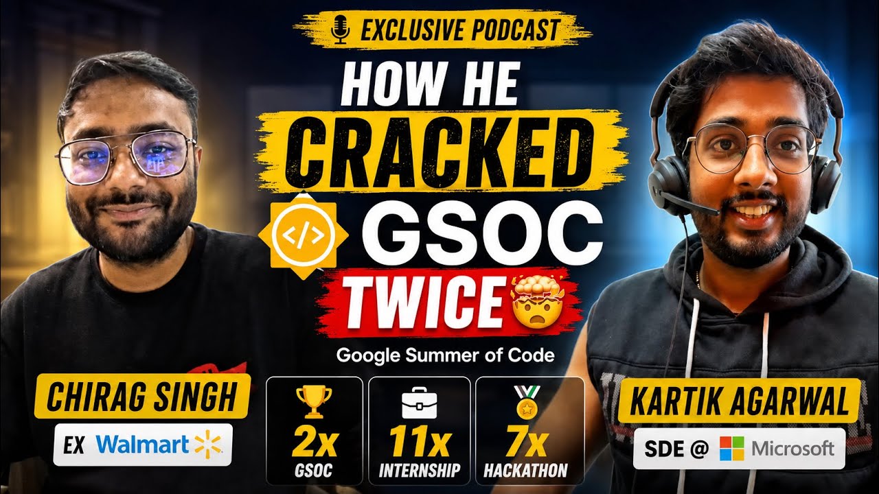 No DSA, 11 Internships & 7 Hackathons 🤯 | 2x GSOC | Networking Secrets