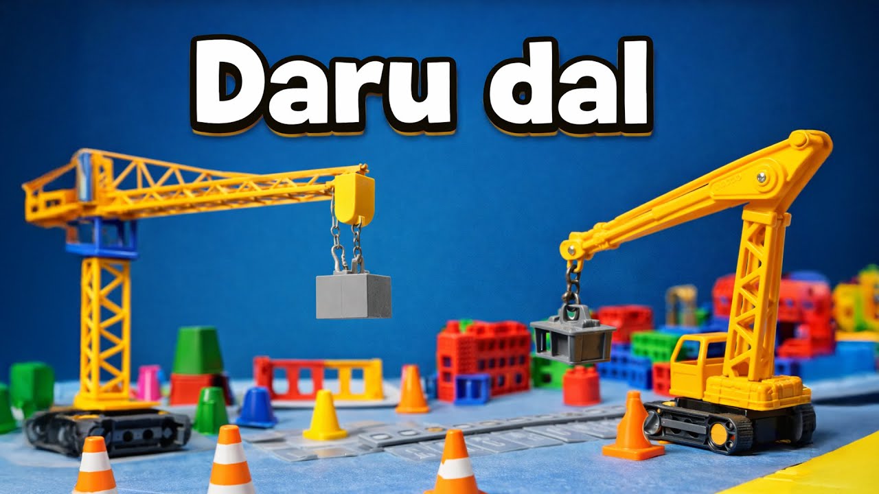 🎵 Daru dal | Emel, tart, fordít | Építkezős - járműves gyerekdal 🚧🟡
