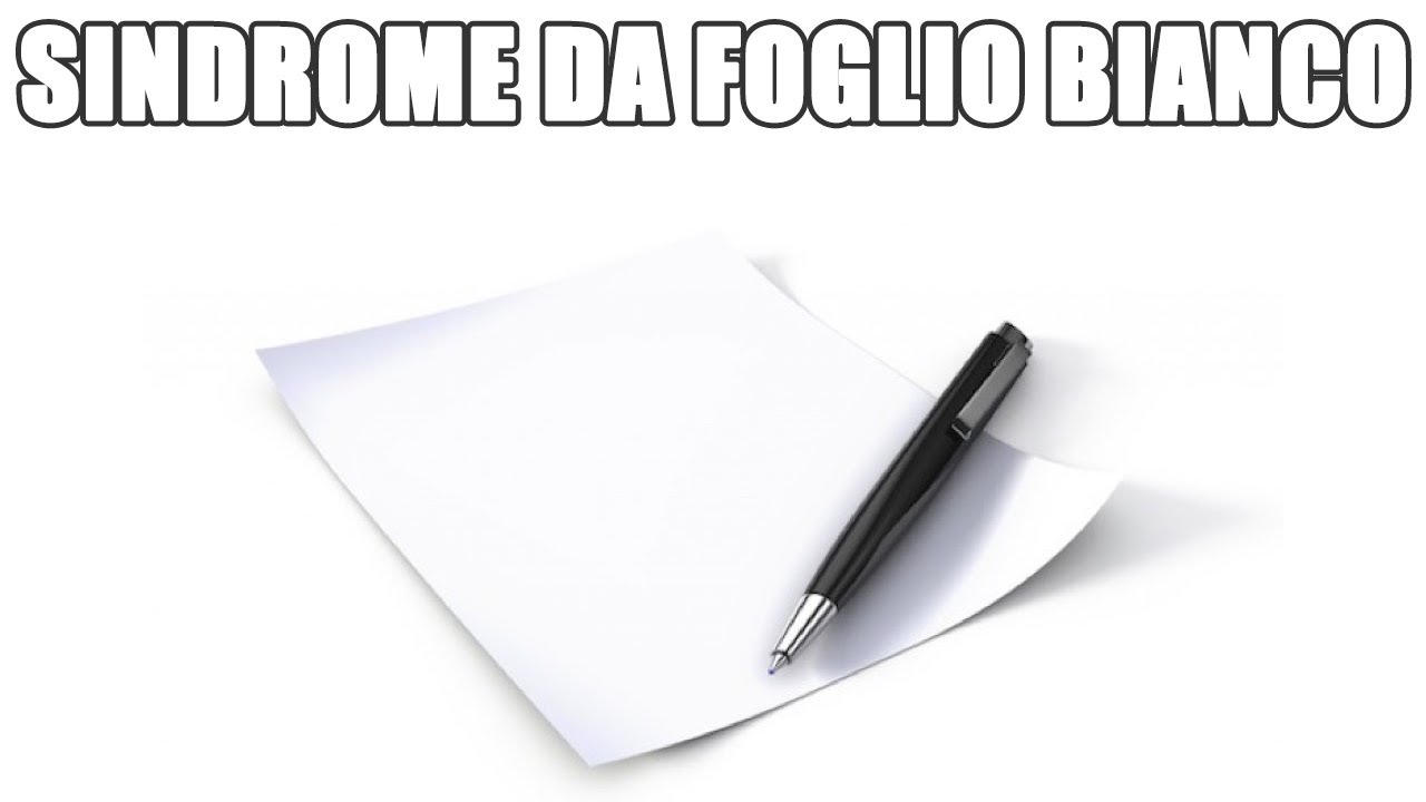 Come superare la sindrome da pagina bianca