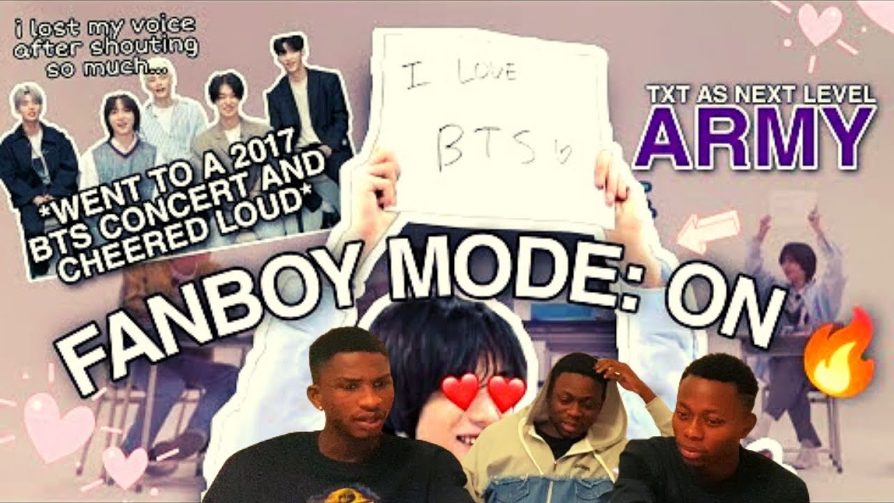 Reaction to txt on their next level army mode | BTS Reaction
