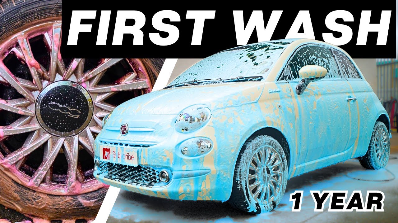 Первая мойка Fiat 500 за год! — Полная мойка автомобиля