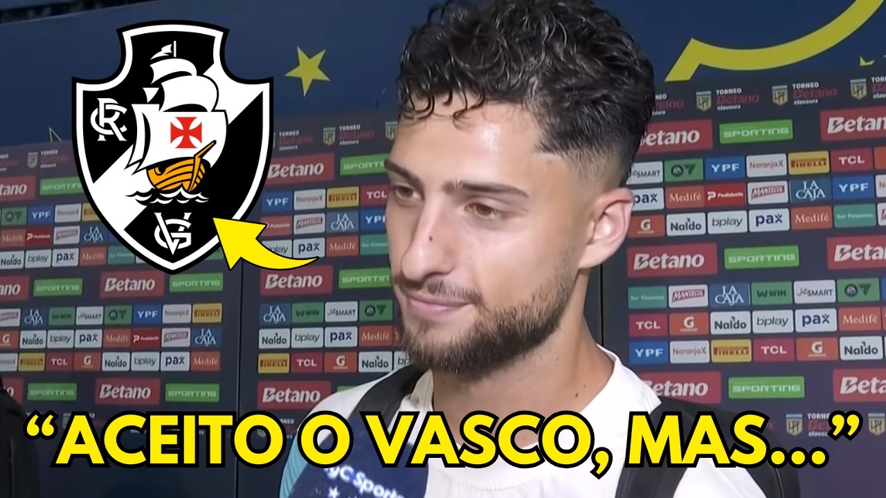 CHAPÉU NO RIVAL! OLHA OQUE O DI CESARE FALOU APÓS ACERTO COM O VASCO! NOTICIAS DO VASCO DA GAMA