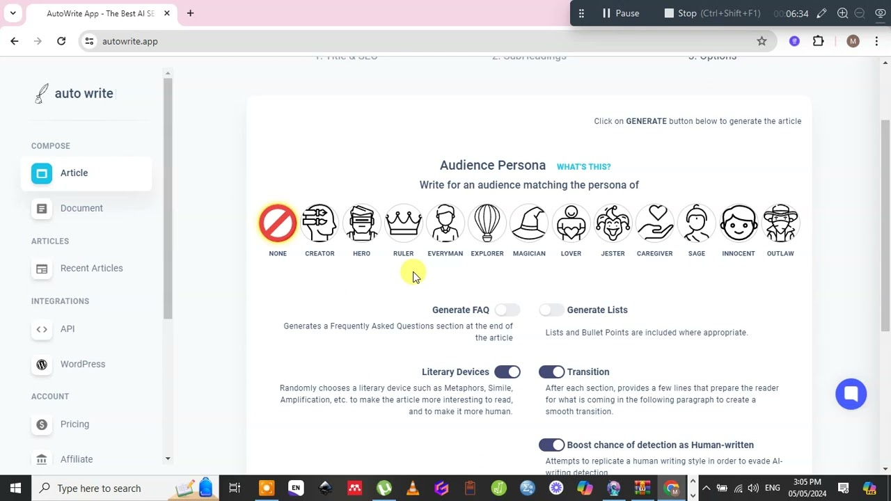 كتابة مقالة علمية مقارنة بين النسخة المجانية والنسخة المدفوعة autowrite