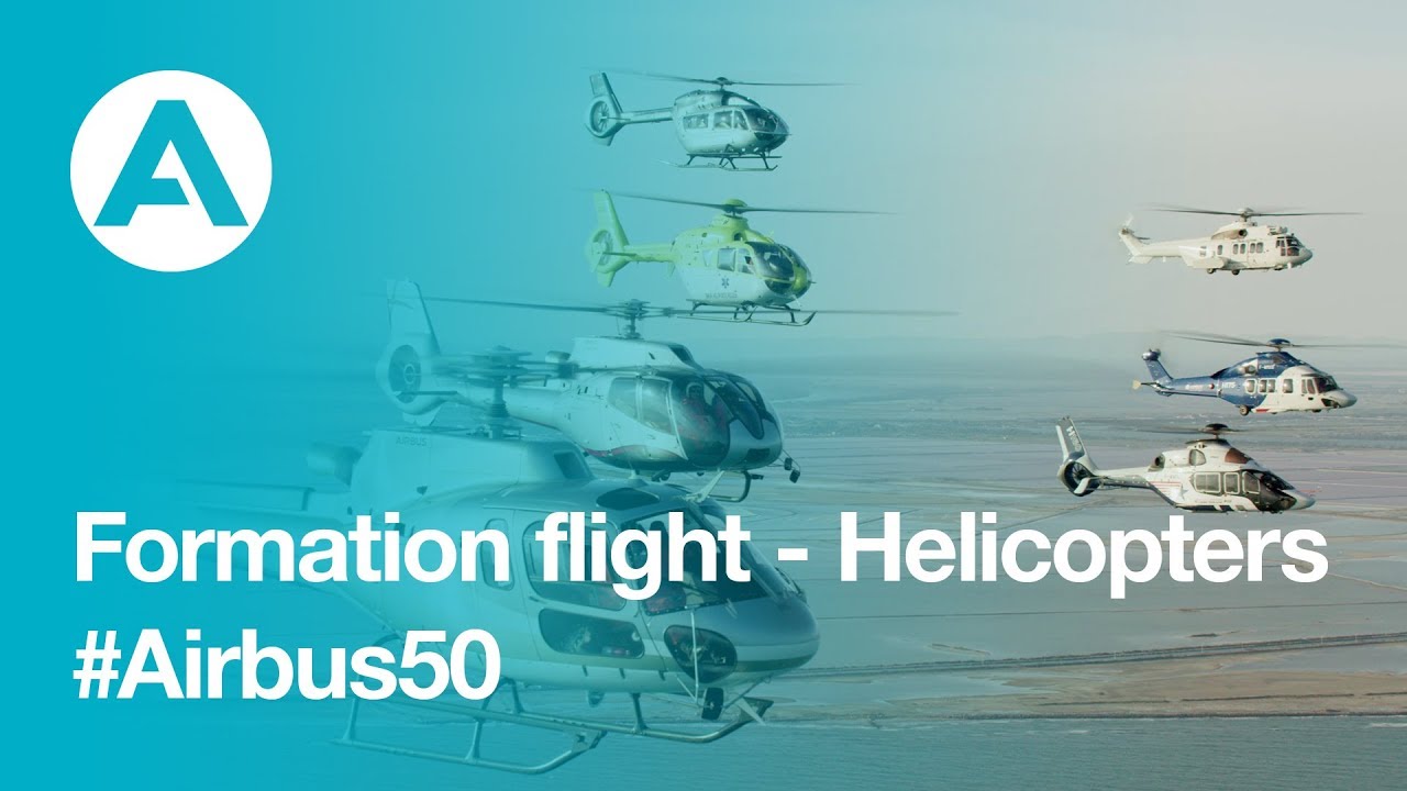 Airbus Helicopters formation flight: 50-year anniversary