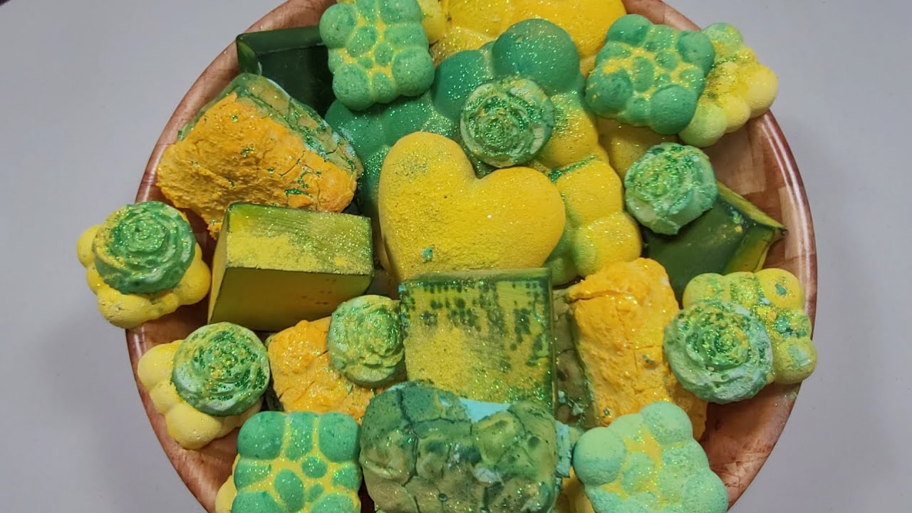 💚💙💛 Crispy n Dusty Green and Yellow Pasted Blocks, Dyed Blocks and Reforms