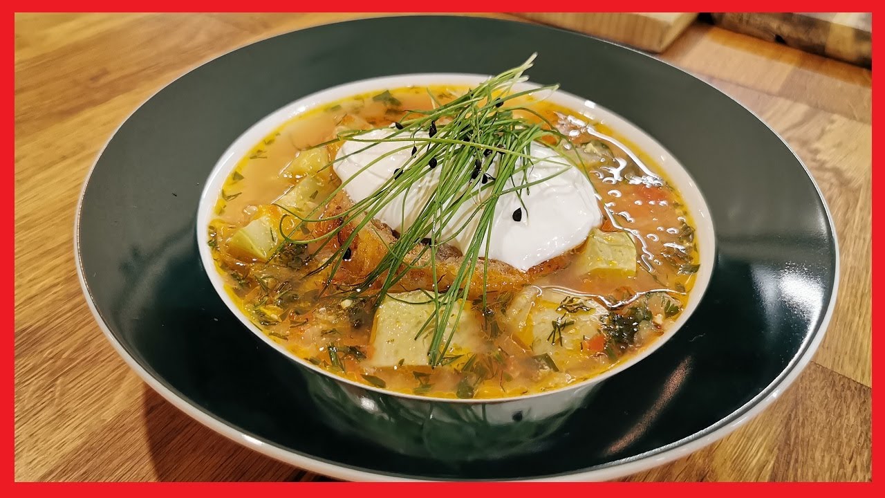 Ciorba de Dovlecei cu Ou Zdrente - Home Cooking - Florin Arvunescu