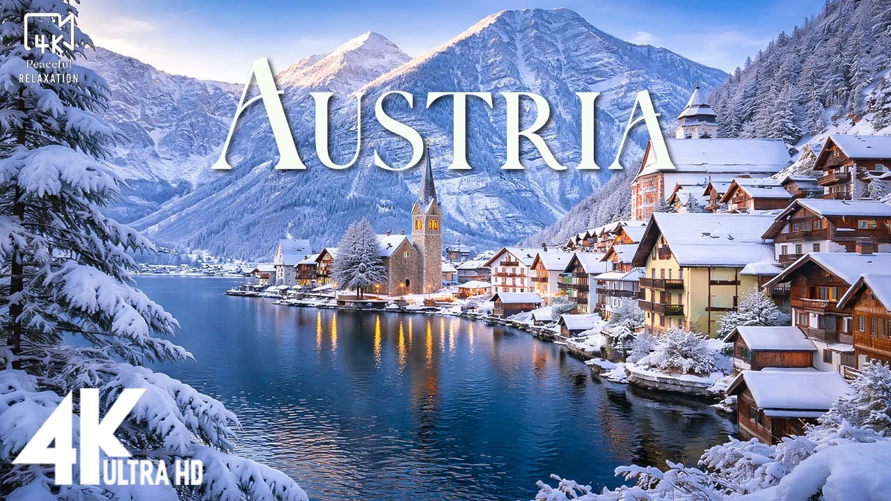 Breathtaking Winter Landscapes of Austria in 4K ❄️ Alpine Snow Scenery | 4K | Magical Snowy Cities