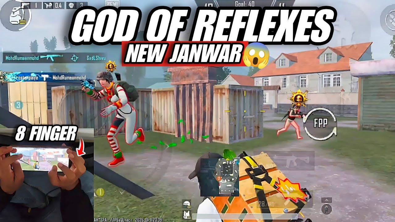 OMG 😱 NEW JANWAR 🐙 FASTEST 8 FINGER ANDROID PLAYER 🔥💀 GOD OF REFLEXES 