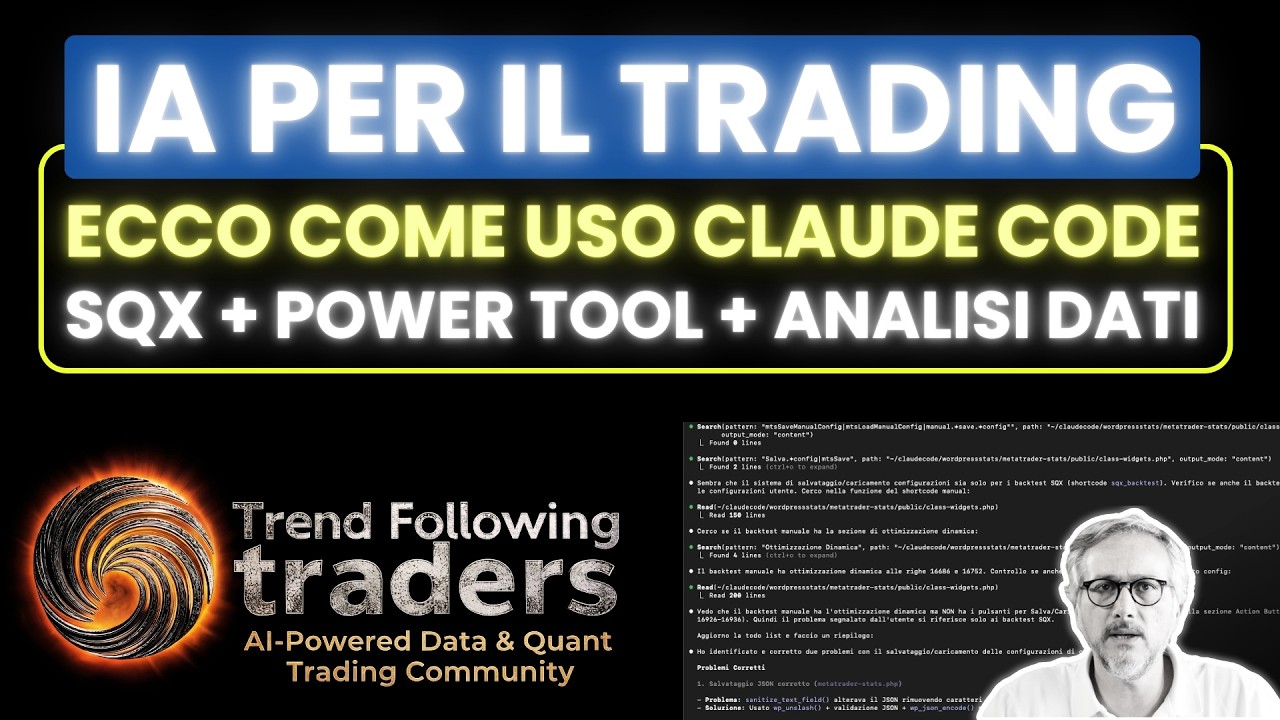 Claude Code per il Trading Forex: le 3 Funzioni che Uso Ogni Giorno