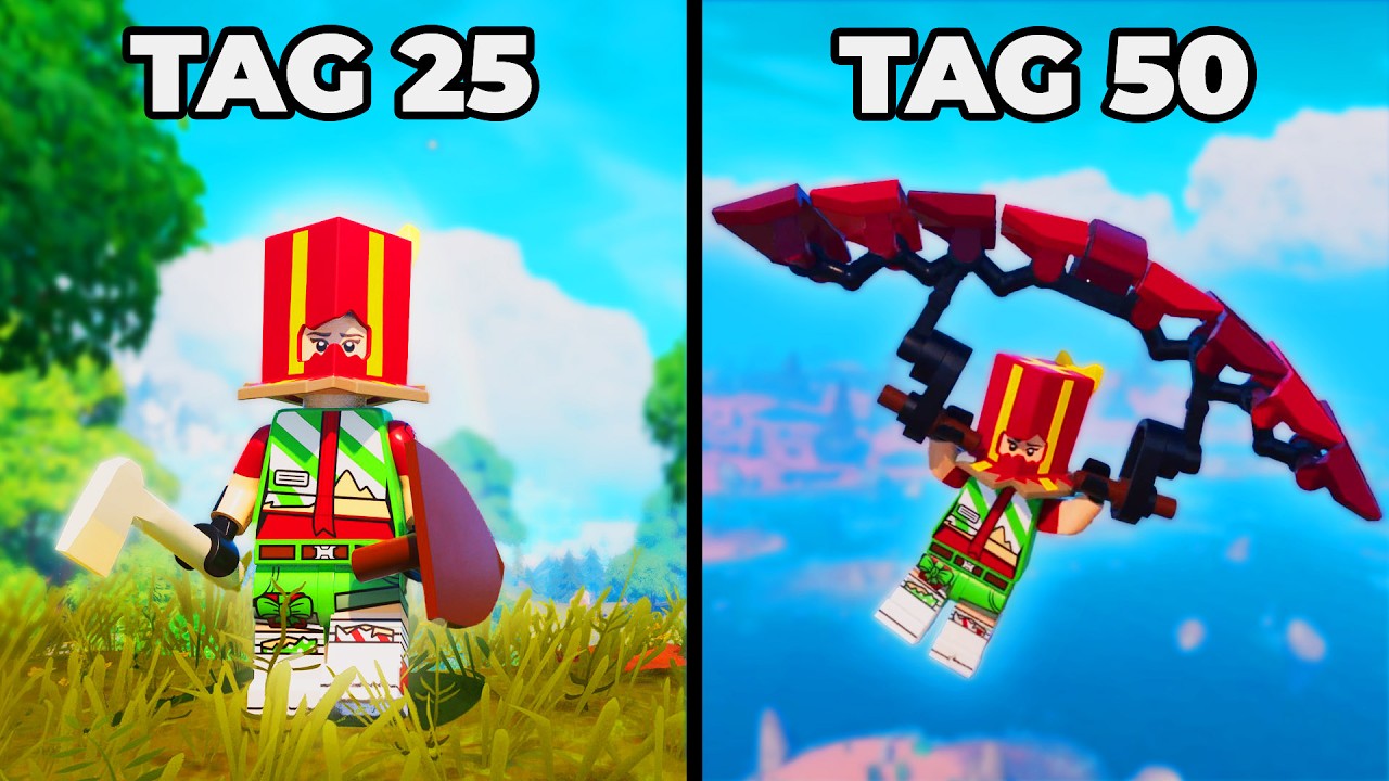 Ich habe 50 Tage Lego Fortnite gespielt!