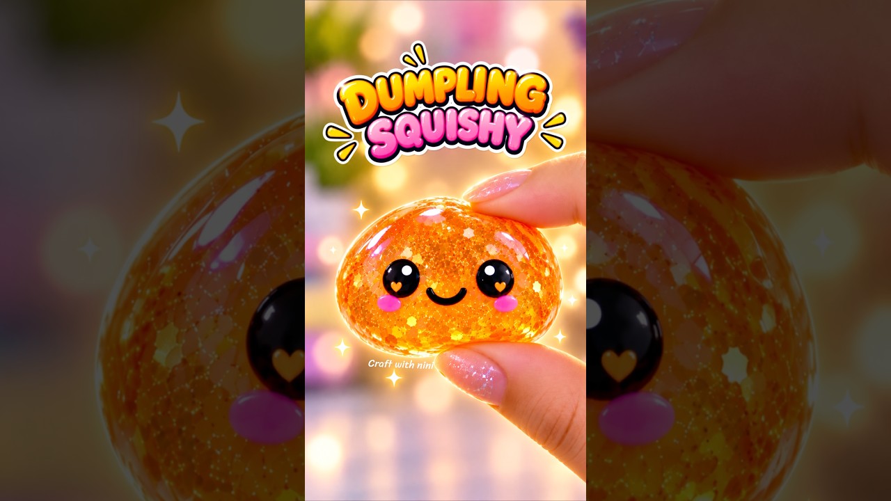 DIY Dumpling Squishy #squishy #trending #tiktok #diy #art #shorts #craft #viral