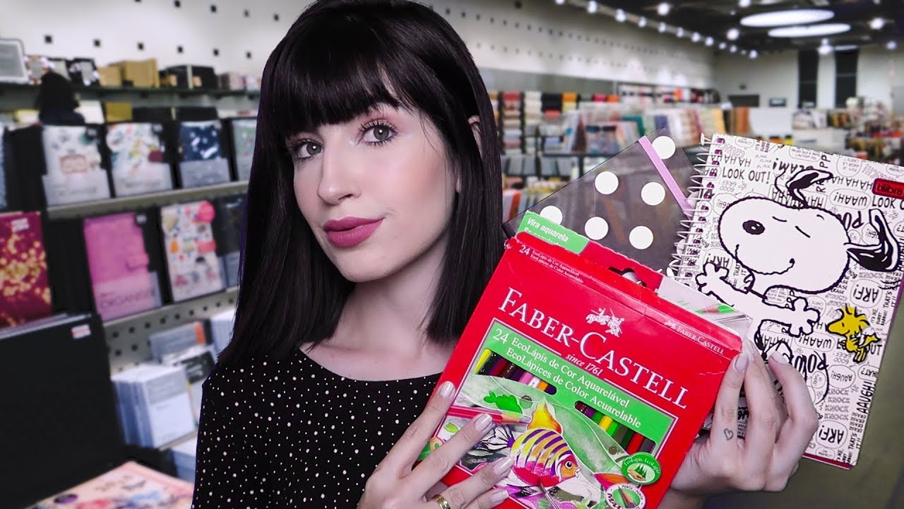 ASMR - Roleplay Papelaria: Comprando material escolar!