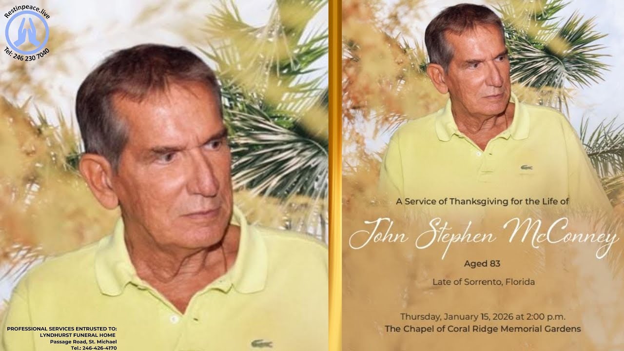 Live Stream of Funeral Service for Dr. John S McConney