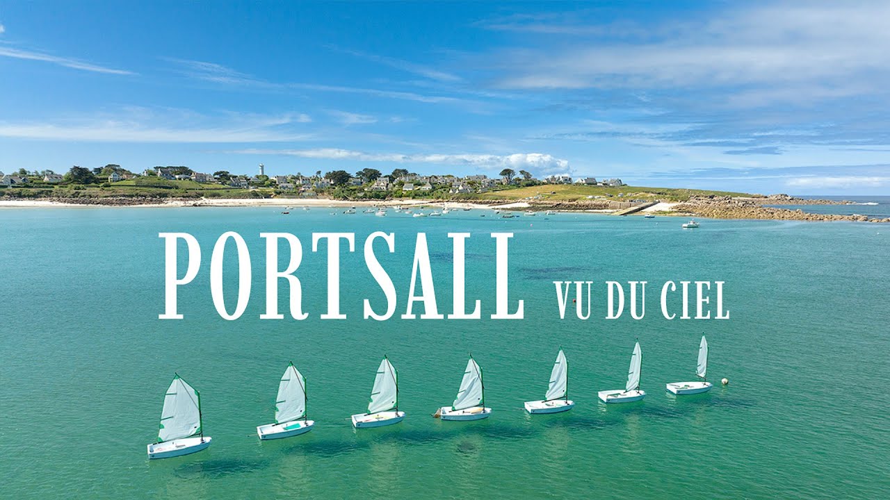 BRETAGNE vue du ciel - Portsall - Landunvez