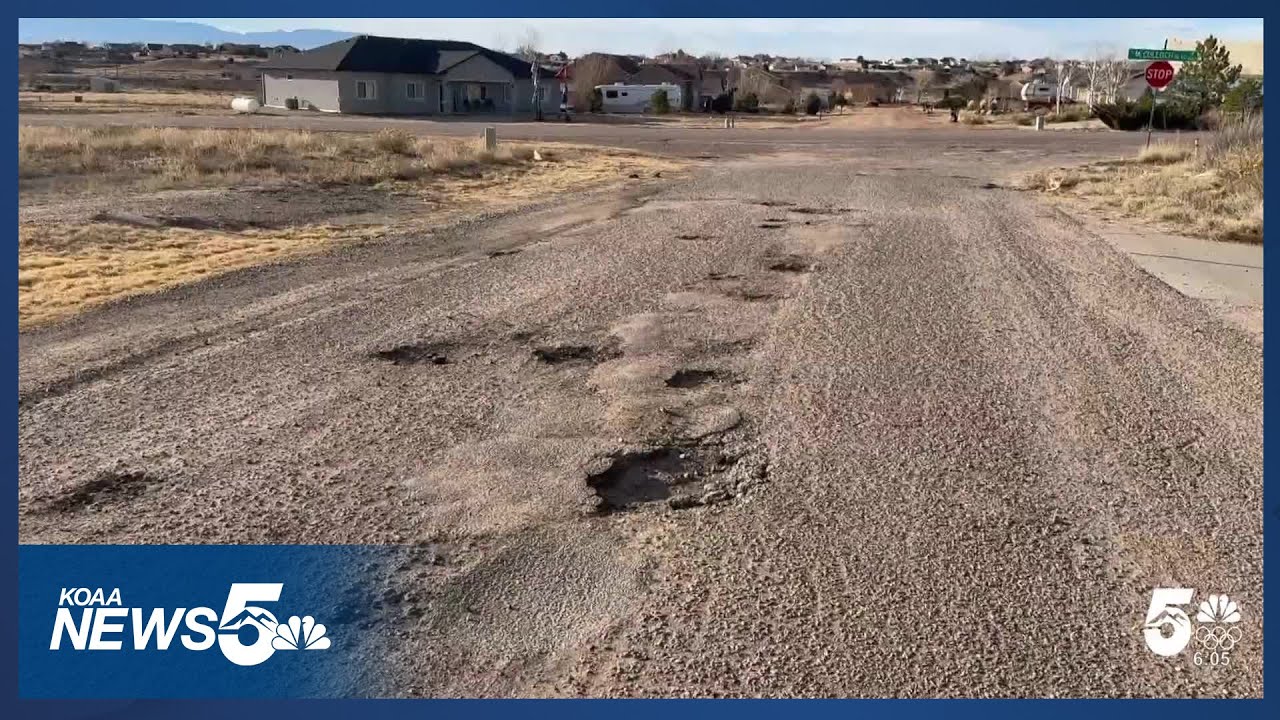 'An obstacle course,' Pueblo West residents frustrated over massive potholes