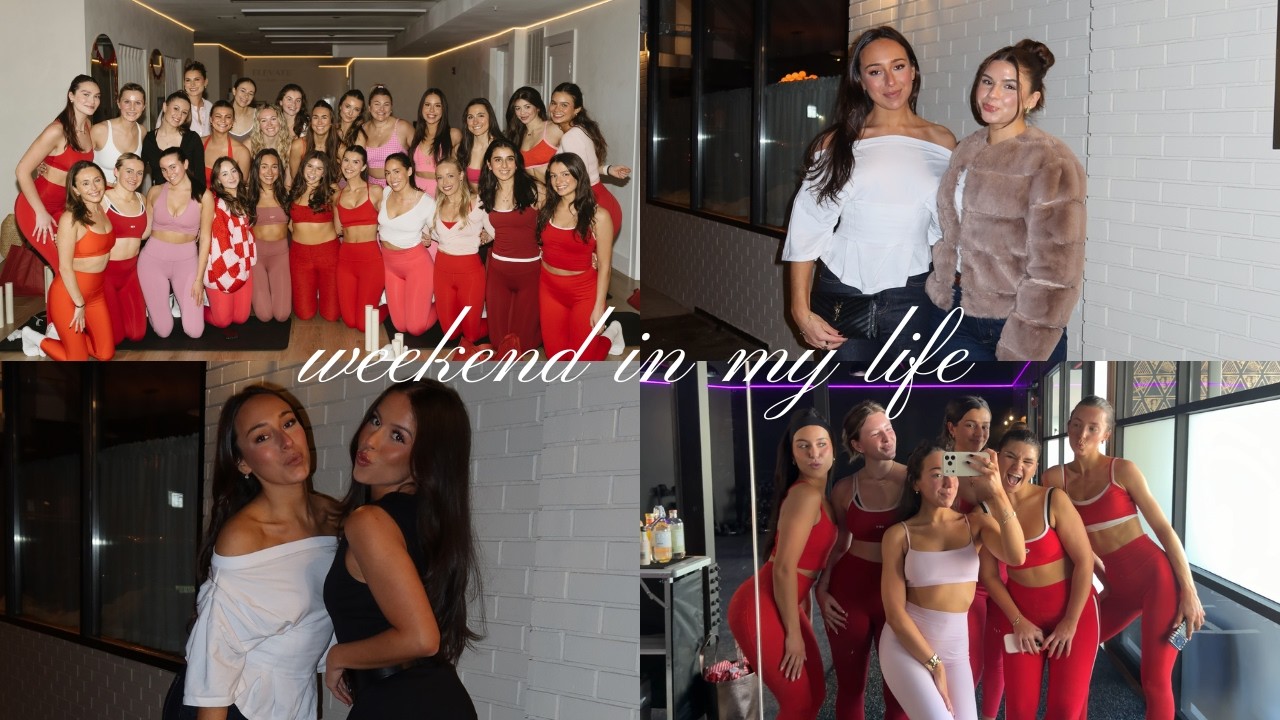 weekend in my life | galentine's events, brand pop up & girls' dinner