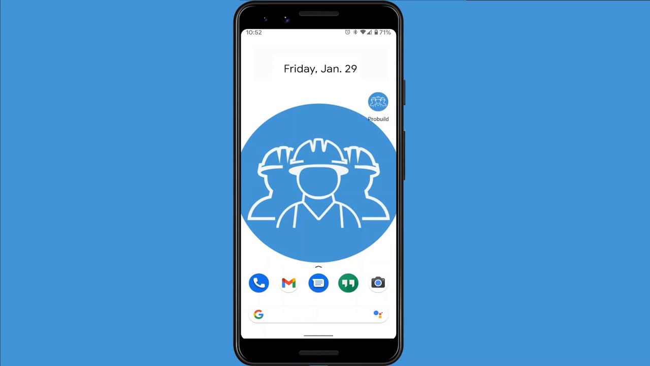 Probuild on Android - Managing your Business Profile