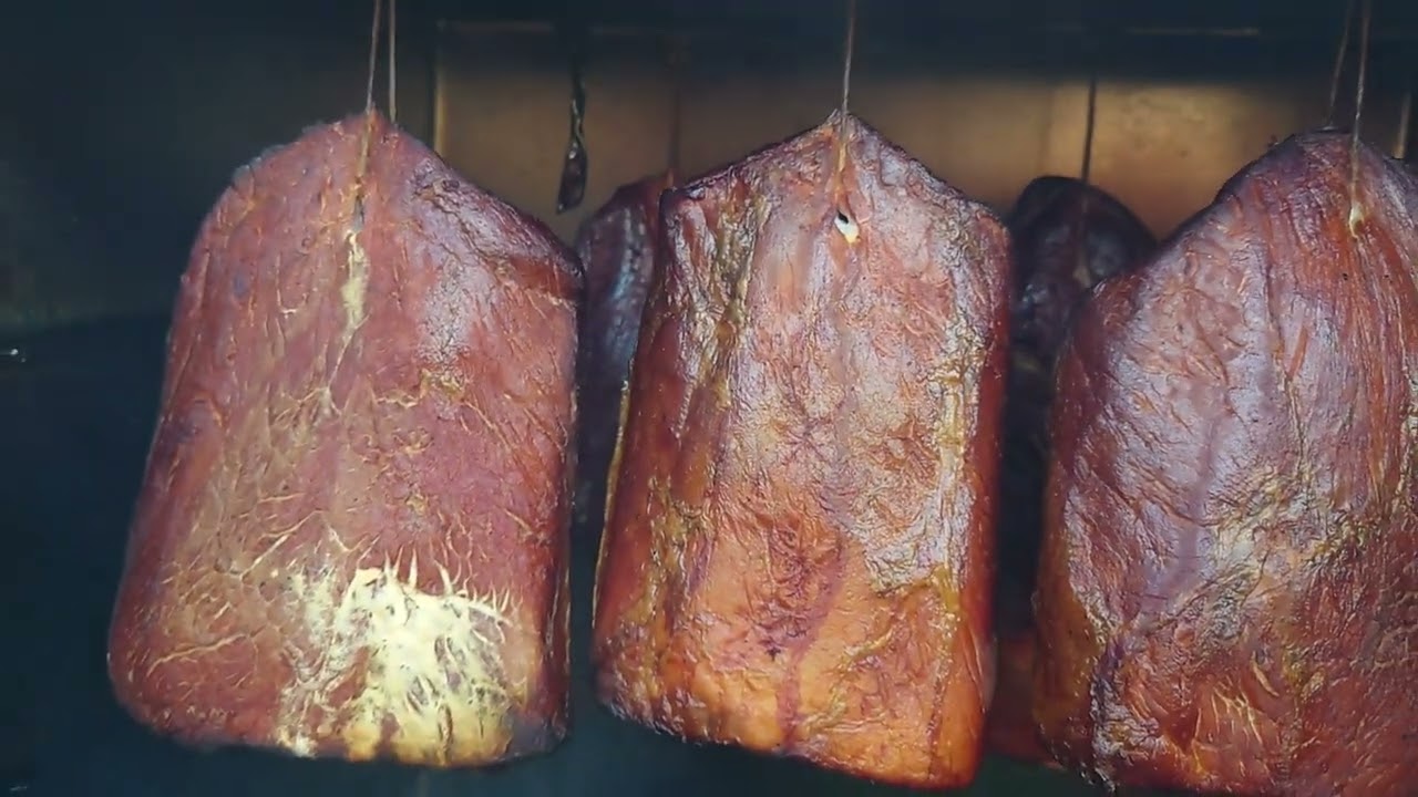 Schinken 🥩 mit einem Hauch von Rauch schmeckt 😋 und auch Lebensmittel haltbar machen 👌