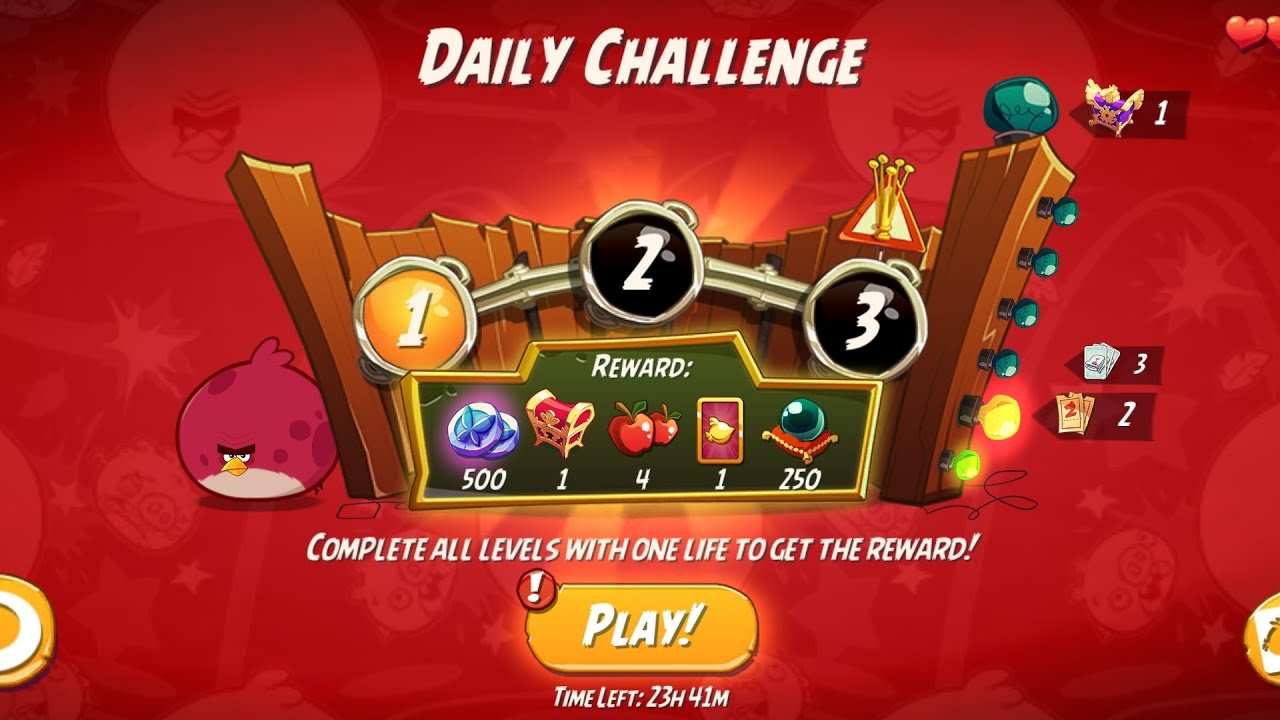 Dally Challenge 💯✅ Angry 💢 Birds 2 (18/01/2026) Complete #angrybirds 