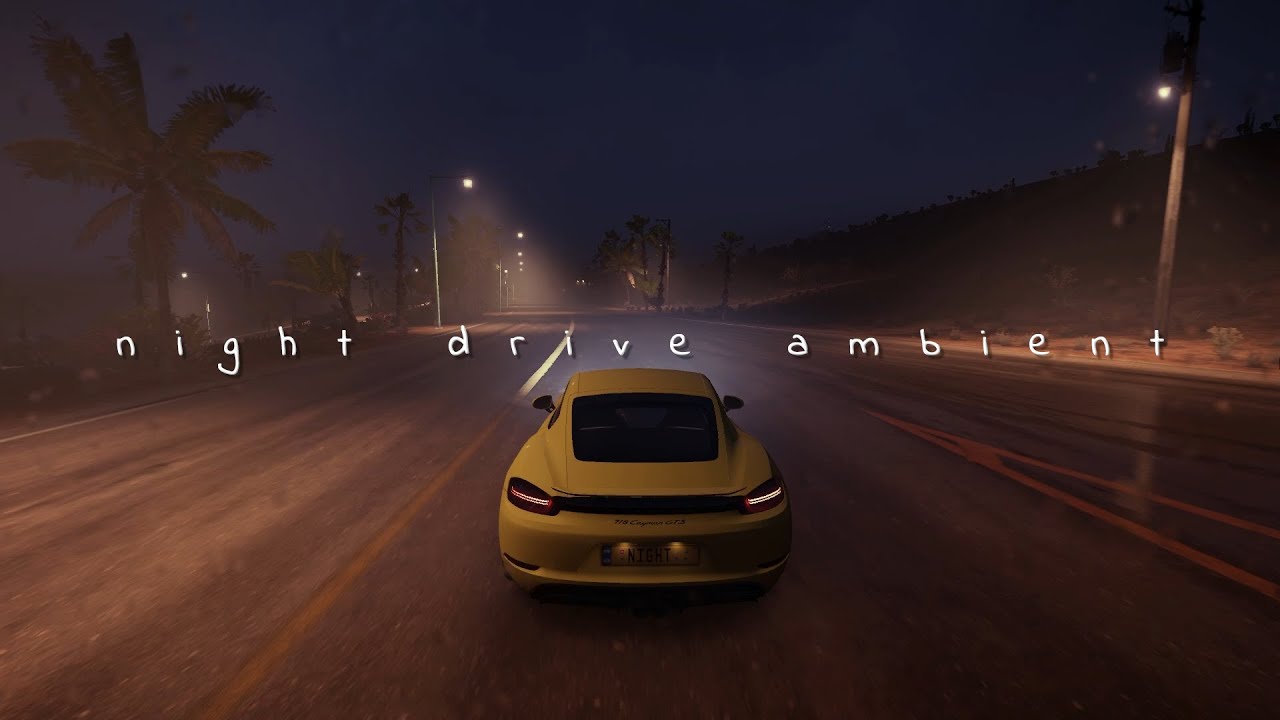 lost in the depths of the night | dark ambient music for driving | forza horizon 5 night drive 🚘