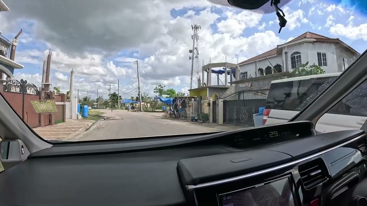 A ride through New town Black River Jamaica.
