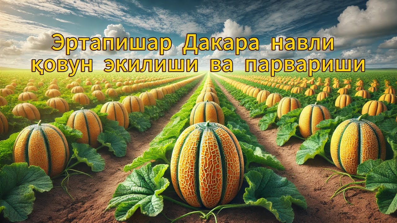 ДАКАРА НАВЛИ ҚОВУН ЭКИЛИШИ ВА ПАРВАРИШЛАШИ ҲАҚИДА ТЎЛИҚ МАЛУМОТ 1-ҚИСМ