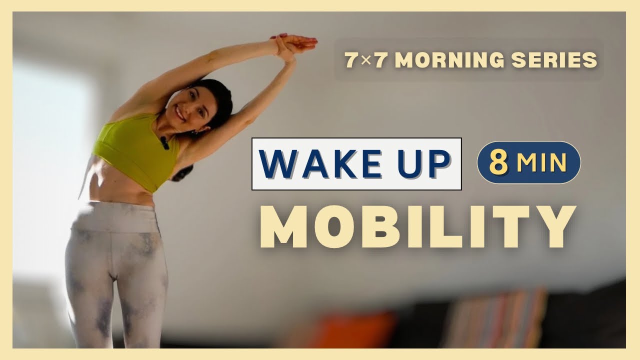8 Min Morning Yoga for a Stiff Back • Spine Mobility • Day 1 